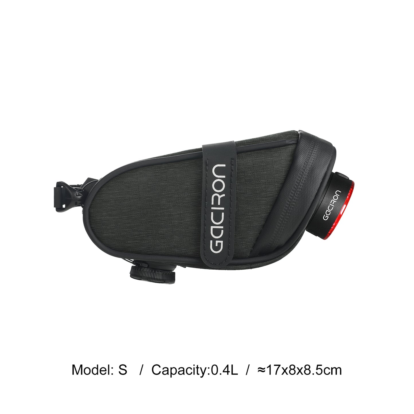 Gaciron BIRD NEST 300G Aero Saddle Bag with Magnetic Smart Taillight (S only)